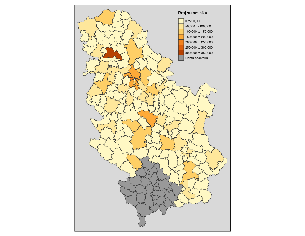 Qtm method: choroplet map.