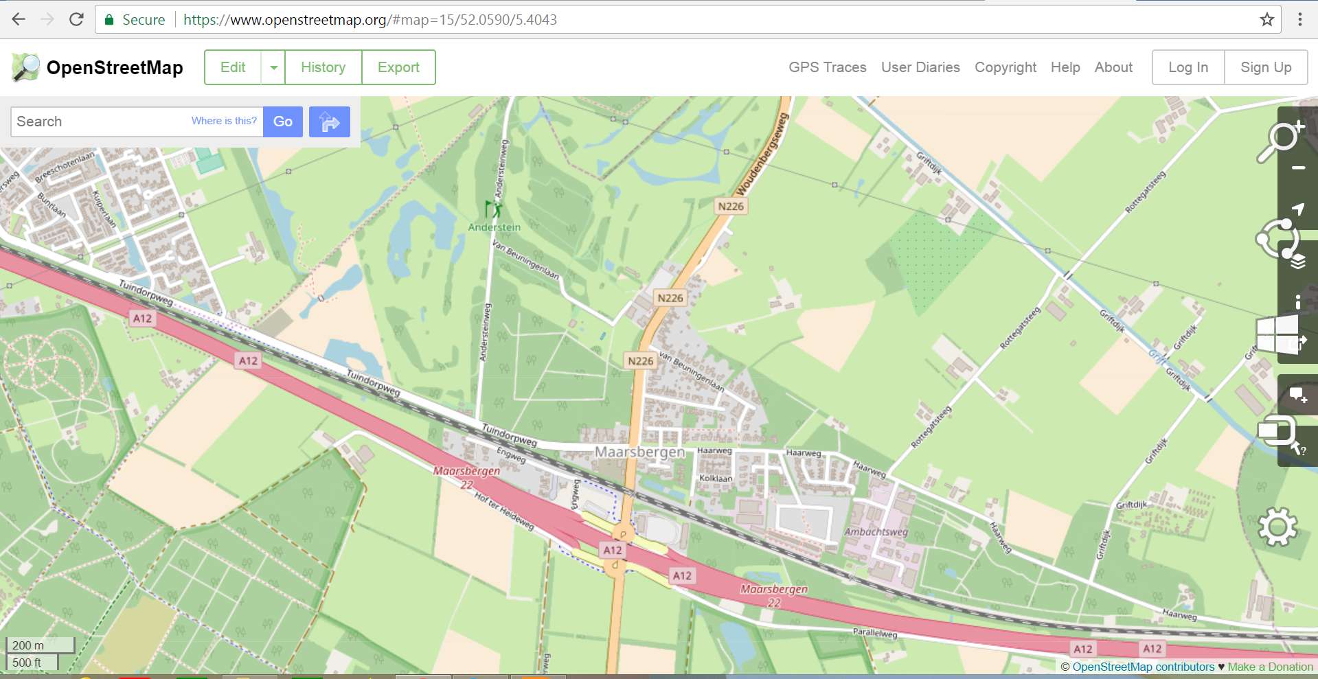  Linijske pojave. Primer linijskih nominalnih podataka - nazivi (oznake) saobraćajnica (Izvor: www.openstreet.map). 