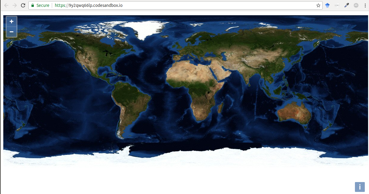 Example of tailed layer using ESRI Imagery World 2D.